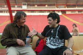 Maradona with Kusturica