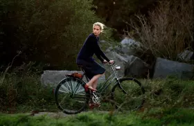 Barbara auf dem Fahrrad