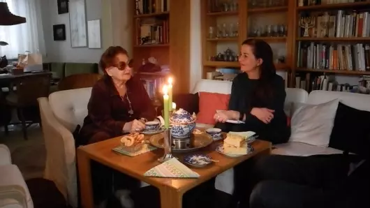 Ponkie und Dunja Bialas im Gespr�ch