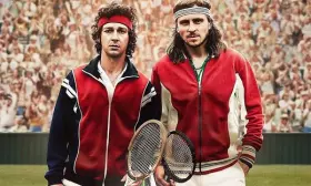 Filmszene �Borg/McEnroe - Duell zweier Gladiatoren�