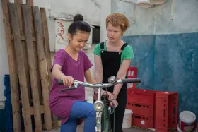 Filmszene �Ente gut! M�dchen allein zu Haus�