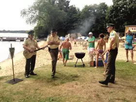 Filmszene �Hai-Alarm am M�ggelsee�