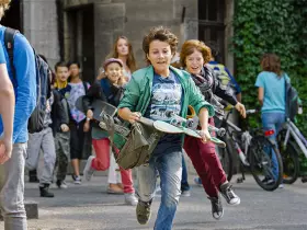 Filmszene �Hilfe, ich hab meine Lehrerin geschrumpft�