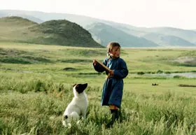 Filmszene �Die H�hle des gelben Hundes�