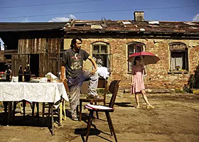 Filmszene �Die Jahreszeit des Gl�cks�
