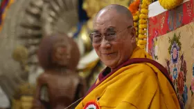 Filmszene �Der letzte Dalai Lama?�