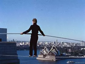 Filmszene �Man on Wire - Der Drahtseilakt�