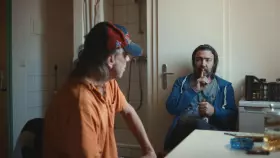 Filmszene �Super Friede Liebe Love�